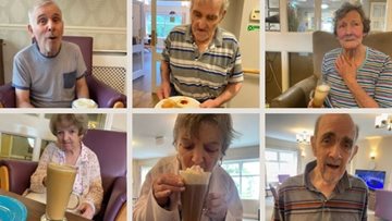 Hurst Cross Residents enjoy afternoon tea